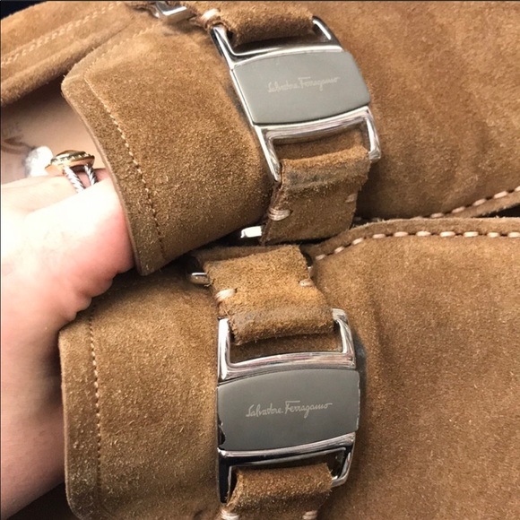 Salvatore Ferragamo Brown Suede Loafers - Picture 5 of 7